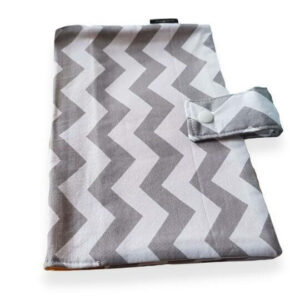 Grey Chevron Nappy Wallet