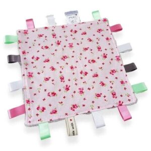 Pink Floral Tag Blanket