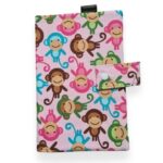 Pink Monkey Nappy Wallet