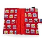 Red Campervan Nappy Wallet Inside