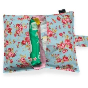 Sky Floral Nappy Wallet Inside