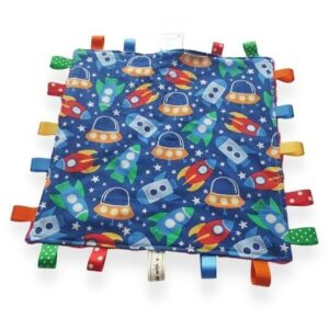 Space Rockets Tag Blanket
