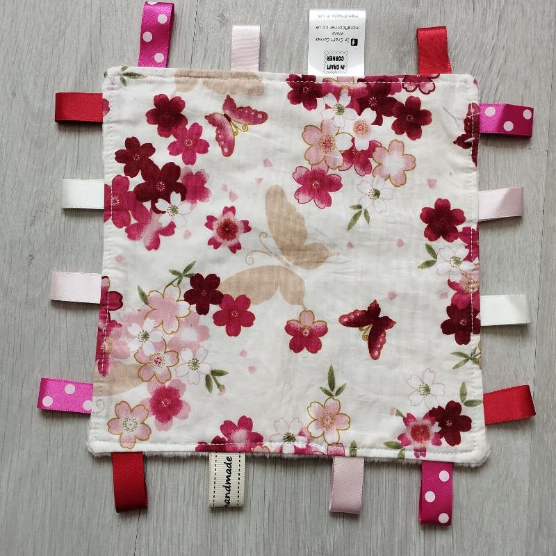 Ivory Butterfly Tag Blanket