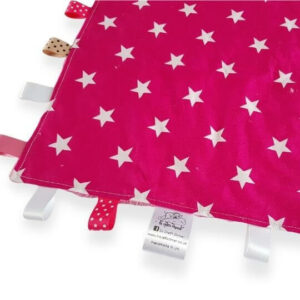 Pink Stars Tag Blanket