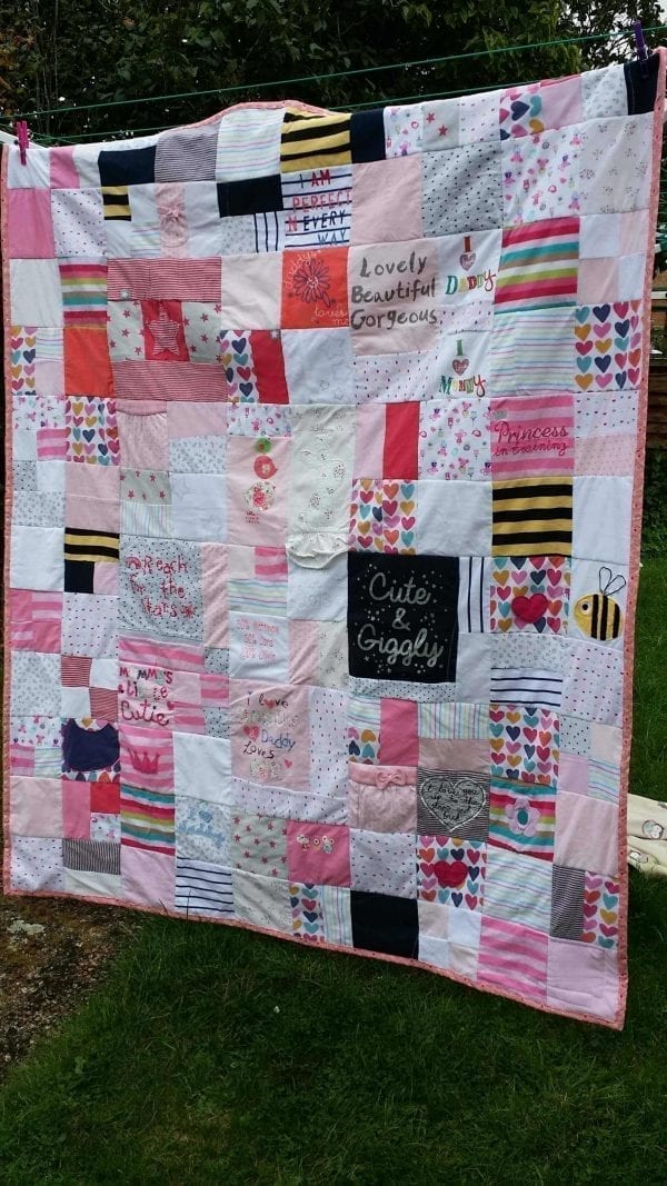 Cot Size Keepsake Memory Quilt