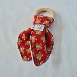 Gingerbread Men teething ring