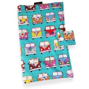 Mint Campervan Nappy Wallet