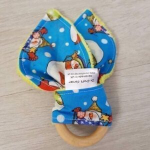 Snowmen teething ring