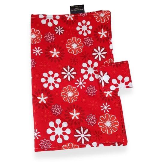 Red Flowers Nappy Wallet