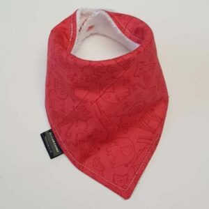 Red Safari Dribble Bib