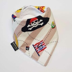 Cream Stripe Pirate Dribble Bib