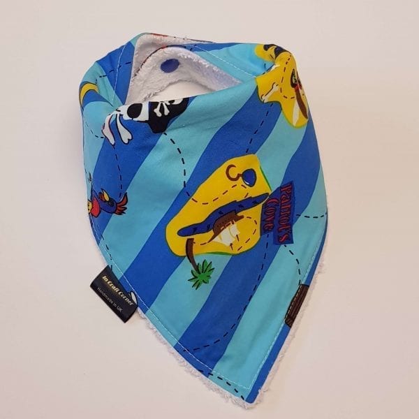 Blue Stripe Pirate Dribble Bib