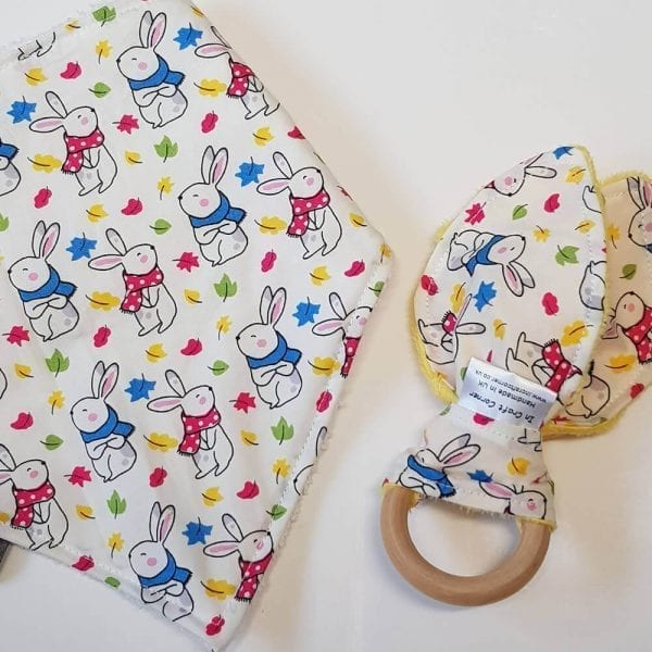 Bright Bunny Rabbits Dribble Bib