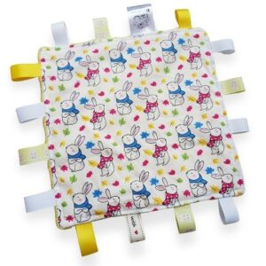 Bright Bunnies Tag Blanket