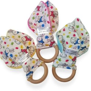 Bright Bunnies Teething Ring