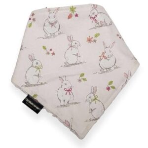 Ivory Bunnies Dribble Bib