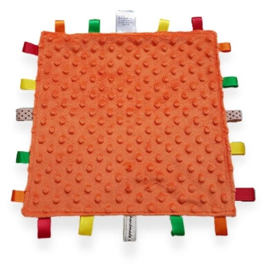 Orange Back Tag Blanket