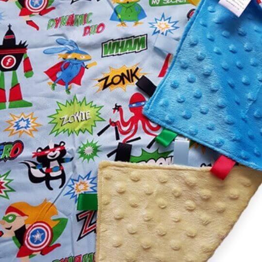 Superhero Words XL Tag Blanket 2