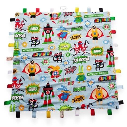 Superhero Words XL Tag Blanket