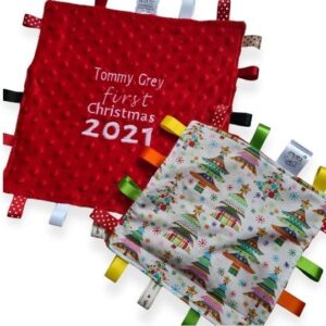 Personalised FIrst Christmas Tag Blanket