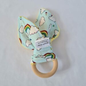 rainbow teething ring