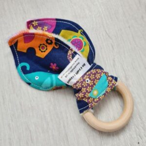 elephant romp teething ring