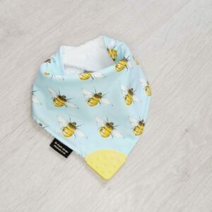 bees teething bib