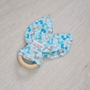 blue fox teething ring