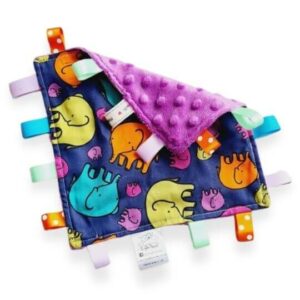 Colourful Elephants Tag Blanket