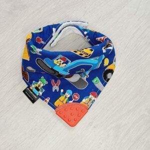 Construction teething bib