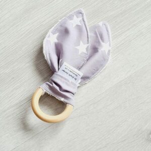 grey stars teething ring