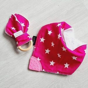 Pink Stars teething bundle