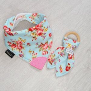 Sky Floral teething bundle