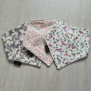 Ivory Bird Dribble Bib Bundle