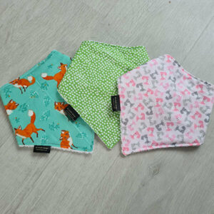 Pink Fox Dribble Bib Bundle