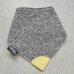 Ditsy Leopard Print Teething Bib
