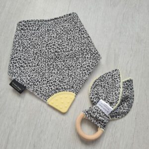 Ditsy Leopard Print Teething Bundle