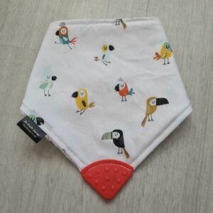 Pretty Birds Teething Bib