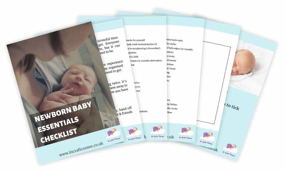 Checklist fan image Newborn Baby Essentials List