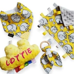 Baby Gift Set Yellow Elephants