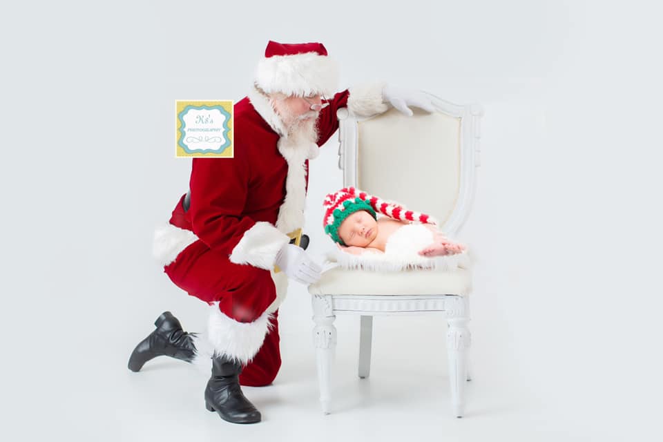 K8s Photography picture Santa and baby