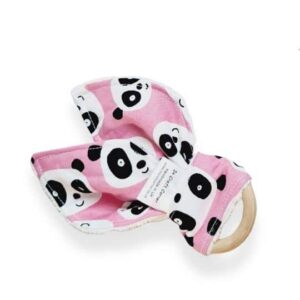 Pink Panda Teething Ring