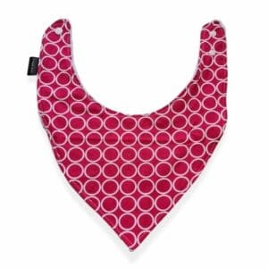 Pink Circles Big Dribble Bib 2