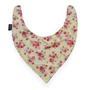 Yellow Floral Big Dribble Bib 2