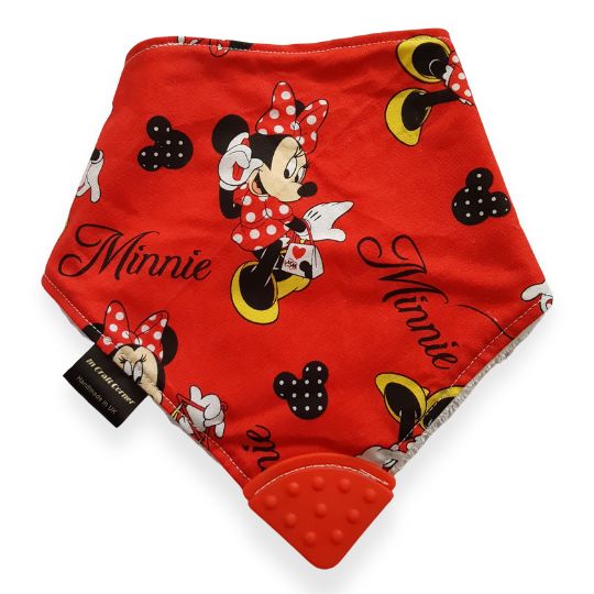 Minnie Mouse Teething Bib