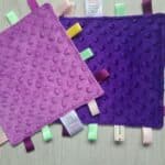 Pink Scallops Tag Blanket Back
