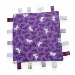 Purple Butterfly Tag Blanket