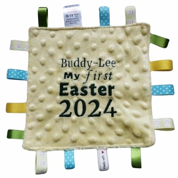 Personalised 1st Easter label blanket