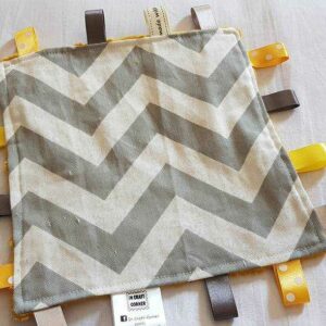 Grey Chevron Tag Comforter