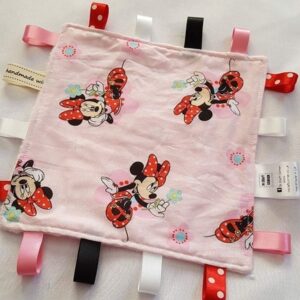 Minnie Mouse Pink Tag Blanket